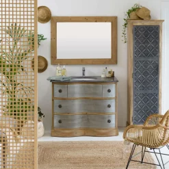 Made in Meubles Colonne<Colonne en bois de manguier Sahara