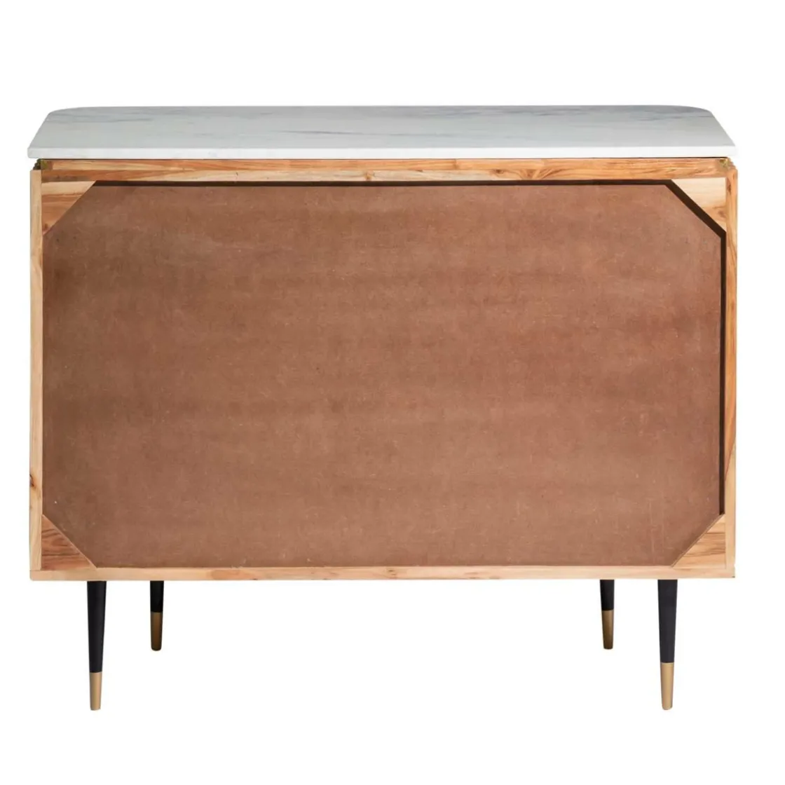 Made in Meubles Commode<Commode en bois d'acacia et marbre blanc Judith