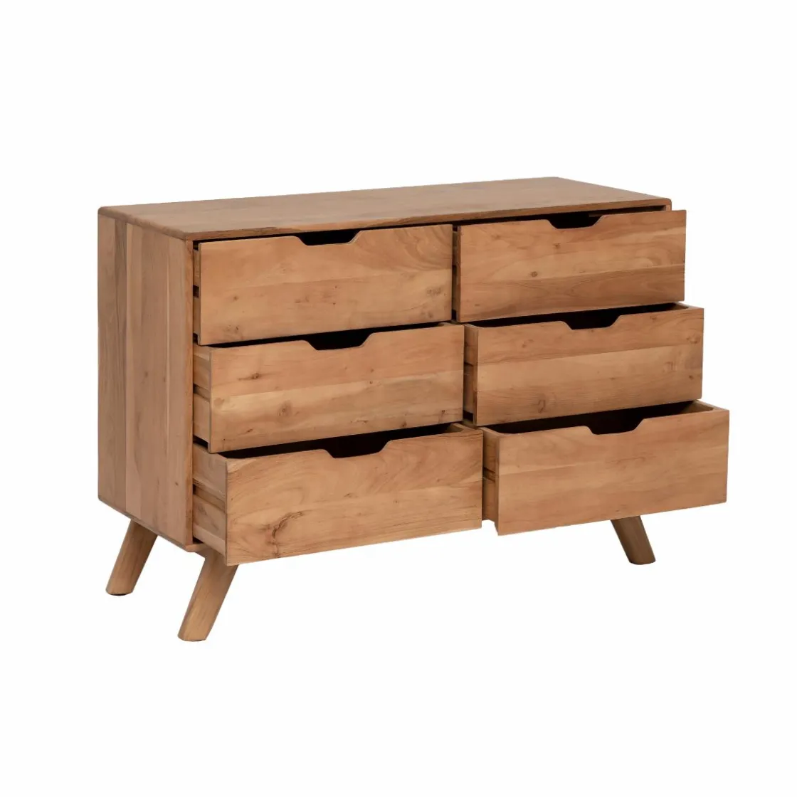 Made in Meubles Commode<Commode en bois d'acacia massif Iwa