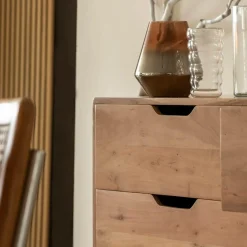 Made in Meubles Commode<Commode en bois d'acacia massif Iwa