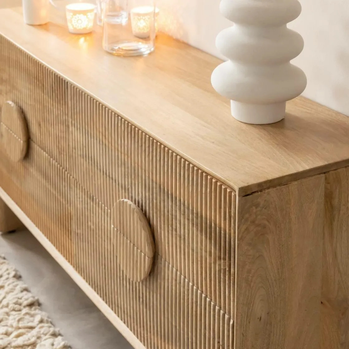 Made in Meubles Commode<Commode en bois de manguier Ewan