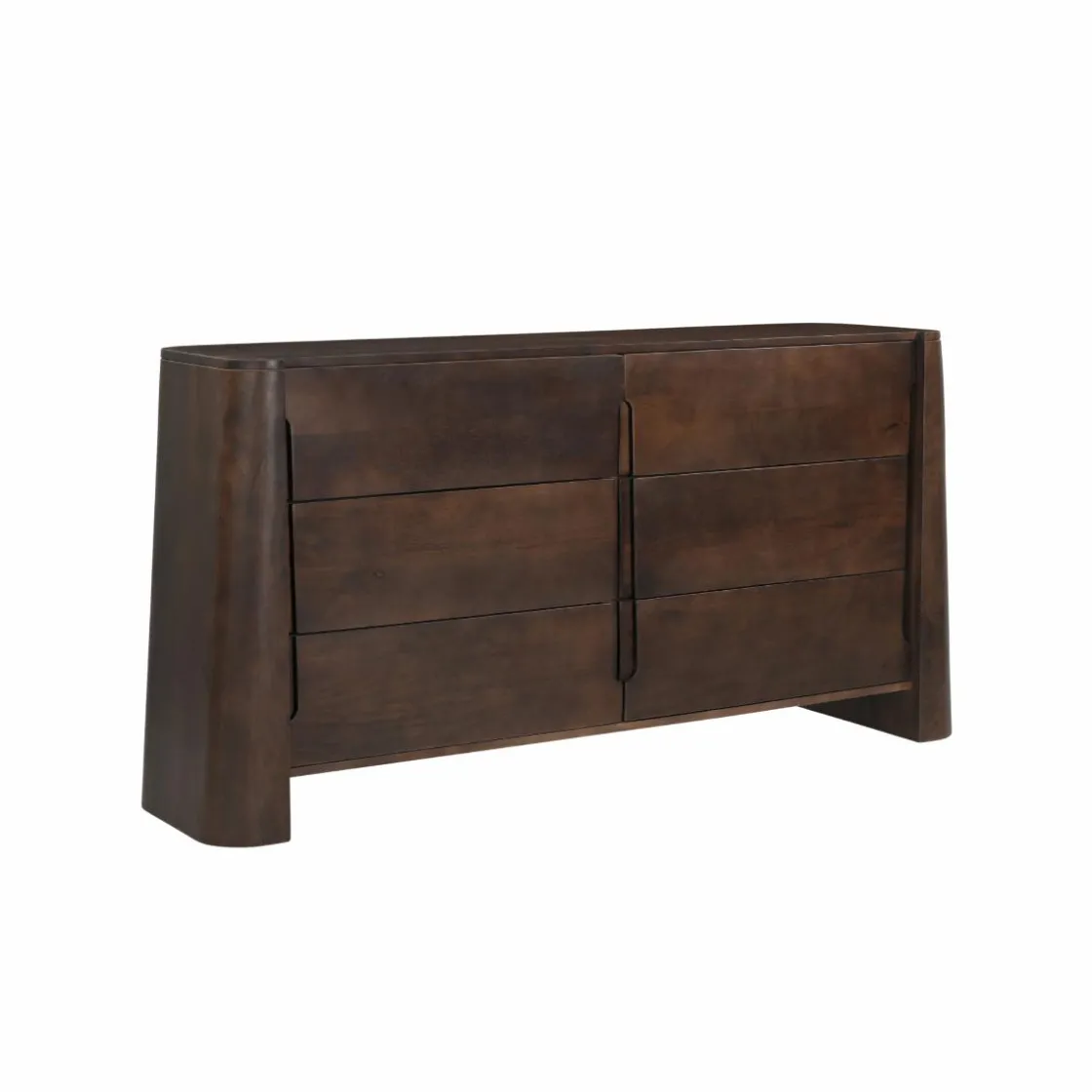 Made in Meubles Commode|Meuble De Rangement<Commode en bois de manguier foncé Liriel