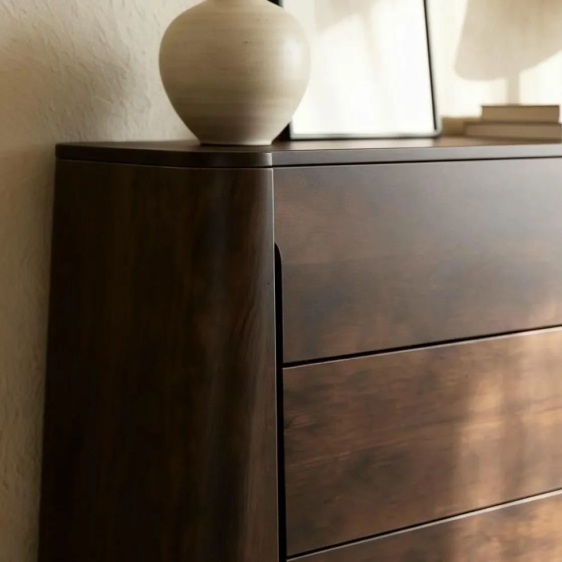 Made in Meubles Commode|Meuble De Rangement<Commode en bois de manguier foncé Liriel