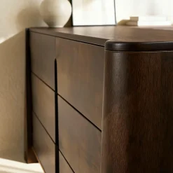 Made in Meubles Commode|Meuble De Rangement<Commode en bois de manguier foncé Liriel