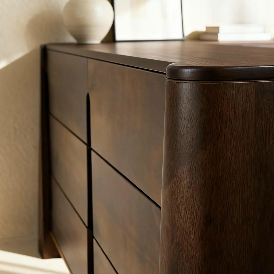 Made in Meubles Commode|Meuble De Rangement<Commode en bois de manguier foncé Liriel