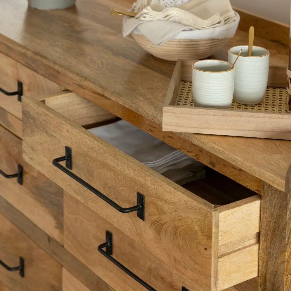 Made in Meubles Commode<Commode en bois de manguier 6 tiroirs Dolly