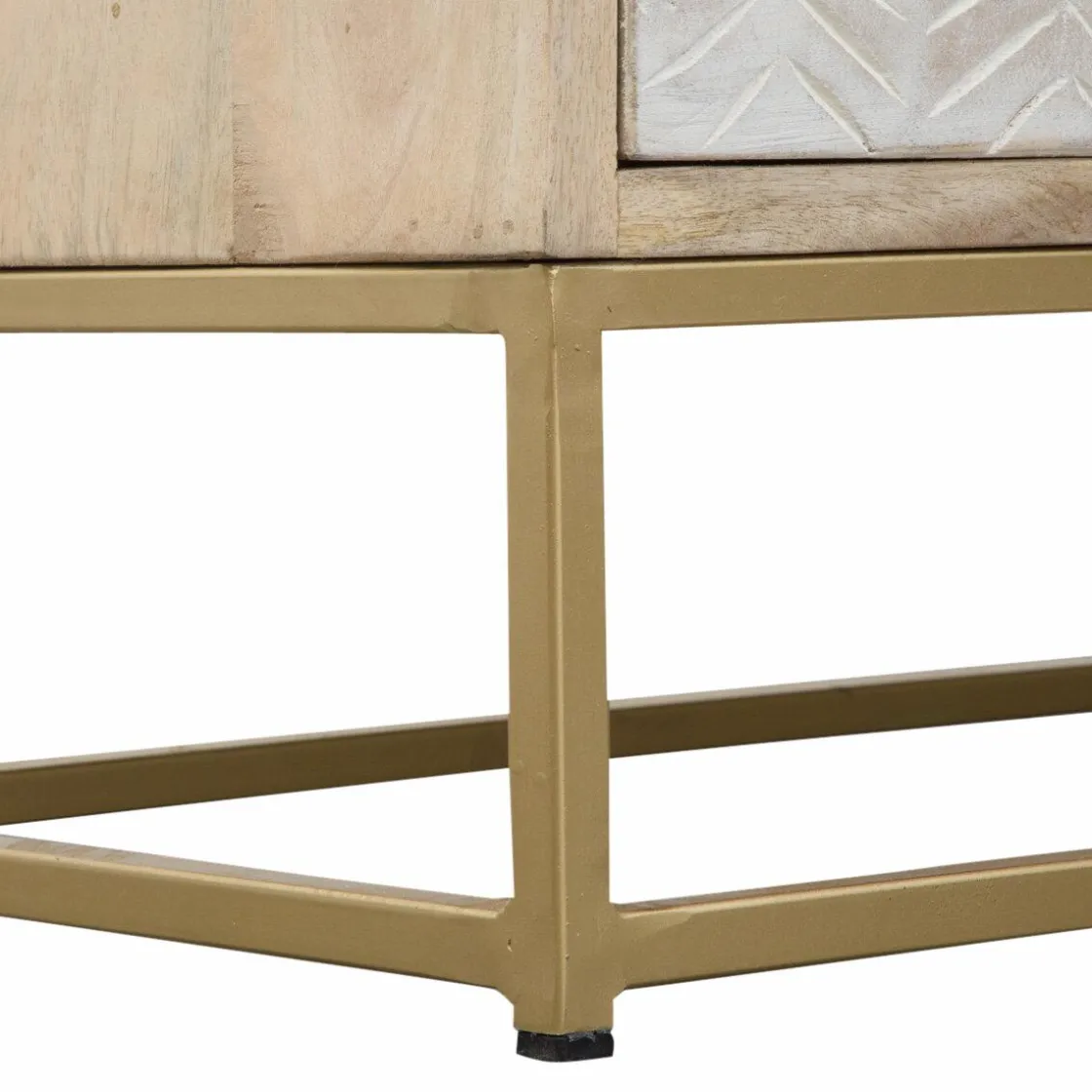 Made in Meubles Commode<Commode en bois de manguier et métal Vic