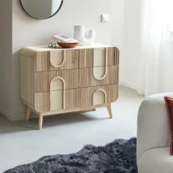 Made in Meubles Commode<Commode en bois de paulownia Nilo