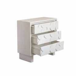 Made in Meubles Commode<Commode en bois effet béton blanc Danaé