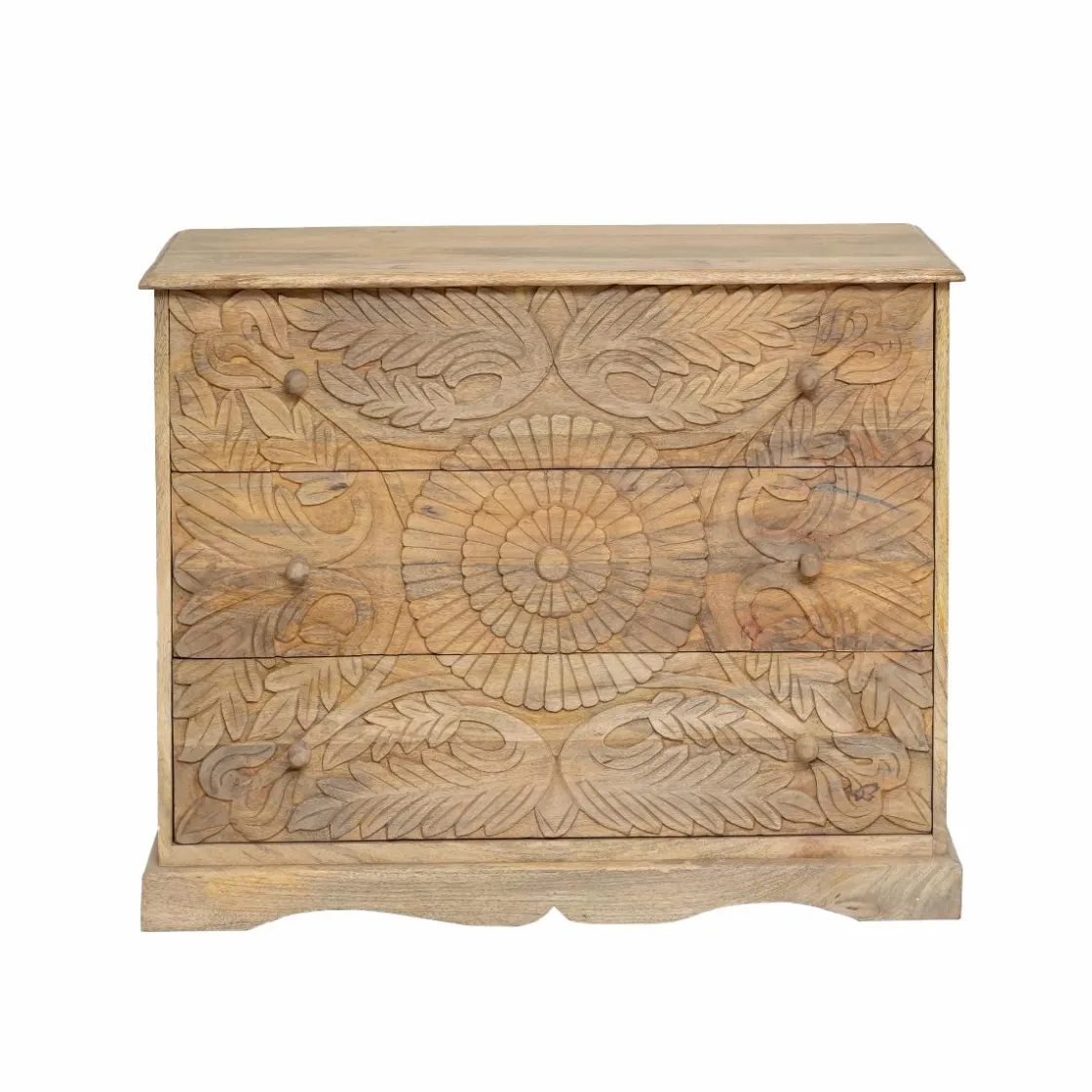 Made in Meubles Commode<Commode sculpté en bois de manguier Adonie