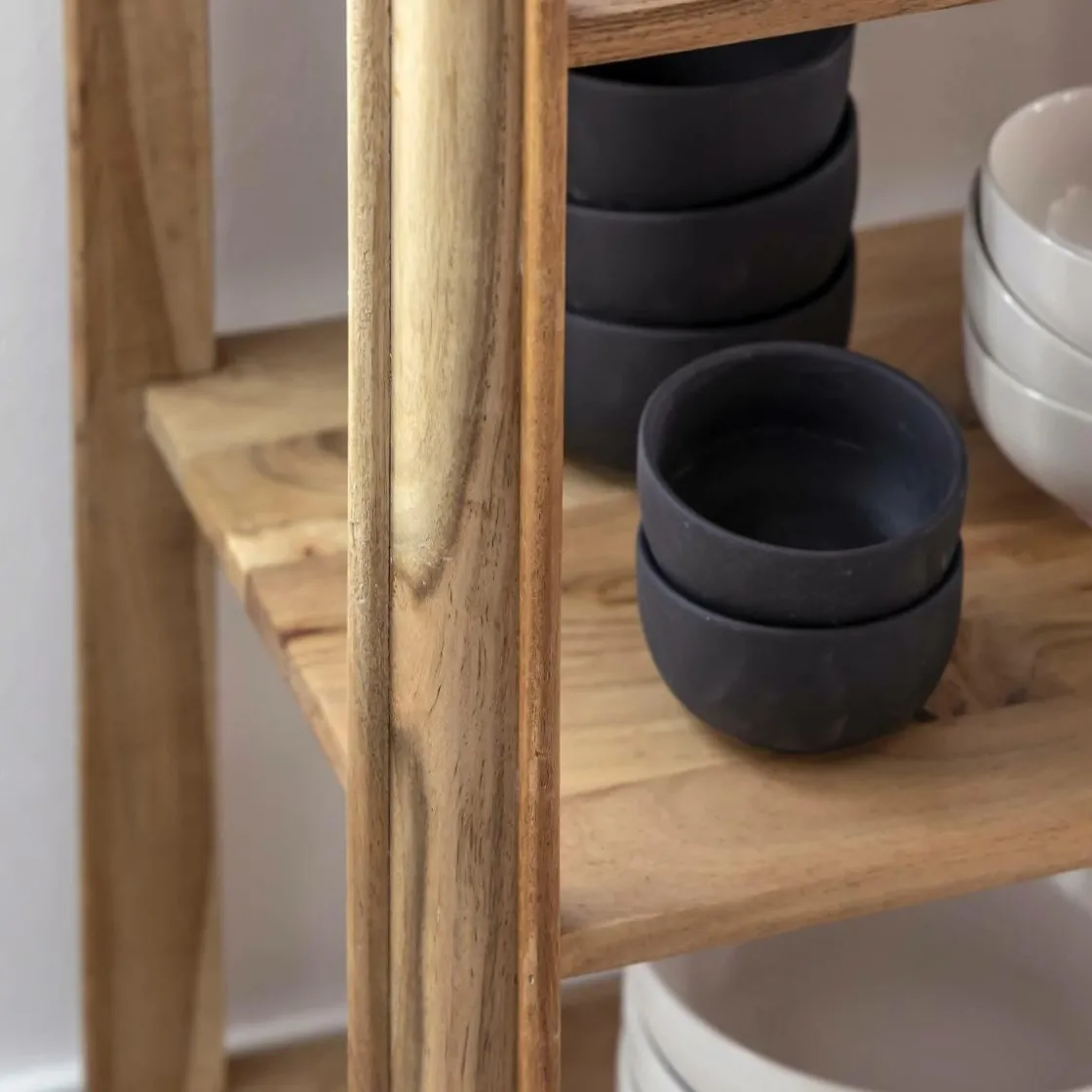 Made in Meubles Table Console<Console avec tiroir en bois d'acacia et marbre Emyr