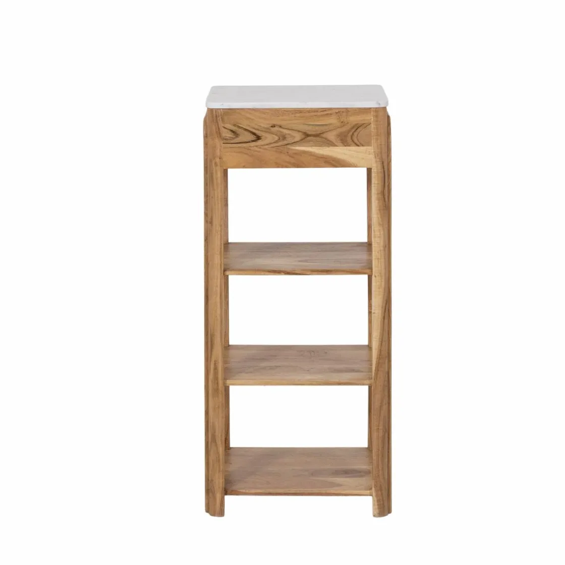 Made in Meubles Table Console<Console avec tiroir en bois d'acacia et marbre Emyr