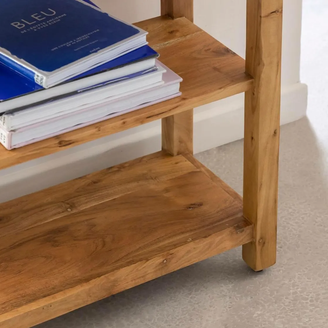 Made in Meubles Table Console<Console avec tiroir en bois d'acacia Orane