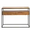 Made in Meubles Table Console<Console en bois d'acacia et métal Etienne