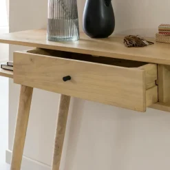 Made in Meubles Table Console<Console en bois de manguier Amara