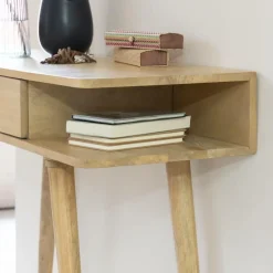 Made in Meubles Table Console<Console en bois de manguier Amara