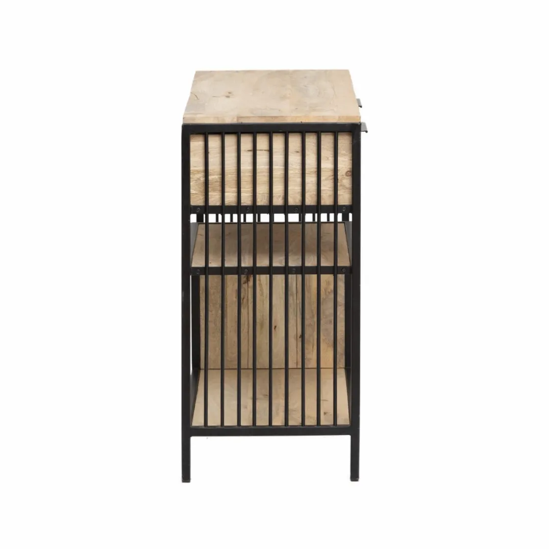 Made in Meubles Table Console<Console en bois de manguier et métal Héloïse