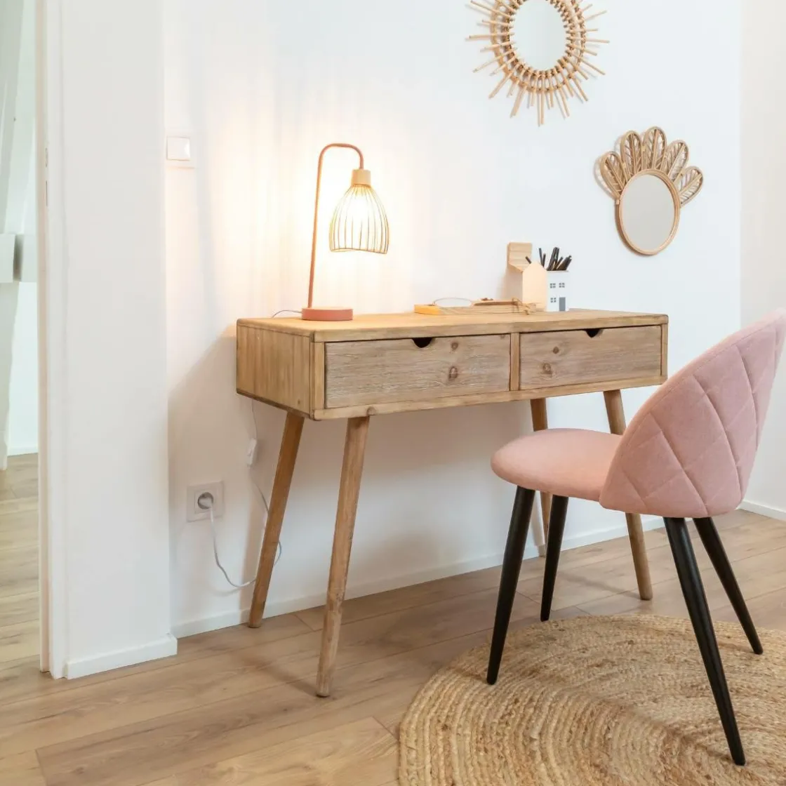 Made in Meubles Table Console|Bureau<Console en bois de sapin Natural