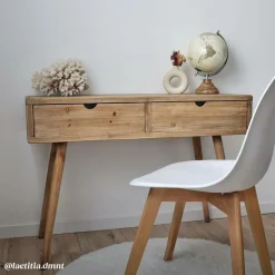 Made in Meubles Table Console|Bureau<Console en bois de sapin Natural