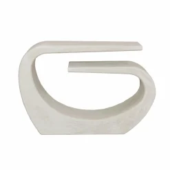 Made in Meubles Table Console<Console en bois effet béton blanc Danaé