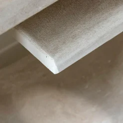 Made in Meubles Table Console<Console en bois effet béton blanc Danaé