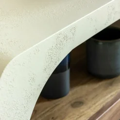 Made in Meubles Table Console<Console en bois effet béton et bois d'acacia Dalva