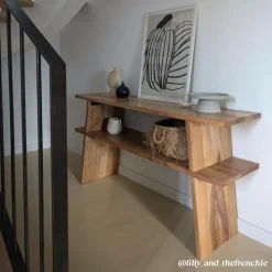 Made in Meubles Table Console<Console en bois recyclé Corin