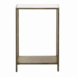 Made in Meubles Table Console<Console en métal et marbre Pomme