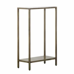 Made in Meubles Table Console<Console en métal et marbre Pomme