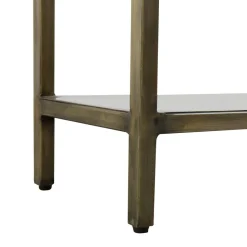 Made in Meubles Table Console<Console en métal et marbre Pomme