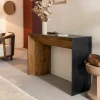 Made in Meubles Table Console<Console en pin recyclé Constance