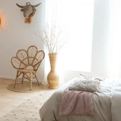 Made in Meubles Décoration<Décoration murale taureau en rotin Rattan