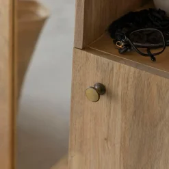 Made in Meubles Armoire<Dressing avec miroir en bois de manguier Juliet