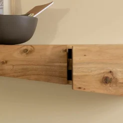 Made in Meubles Etagère<Etagère murale asymétrique en bois d'acacia Orane