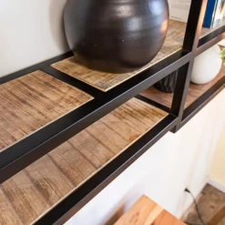 Made in Meubles Etagère|Décoration<Etagère murale en bois de manguier et métal Jacynthe
