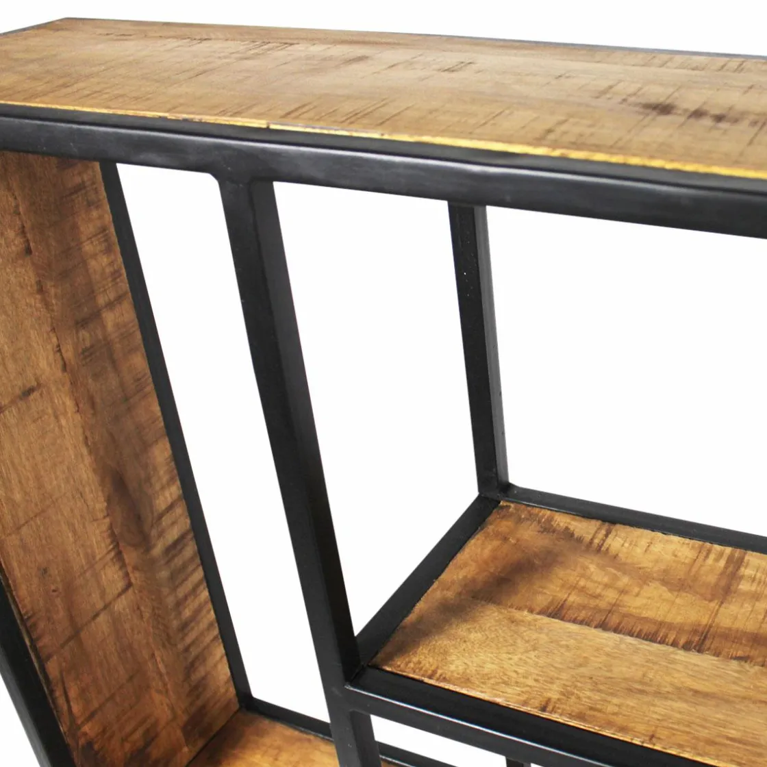 Made in Meubles Etagère<Etagère murale en métal et bois de manguier Marcel