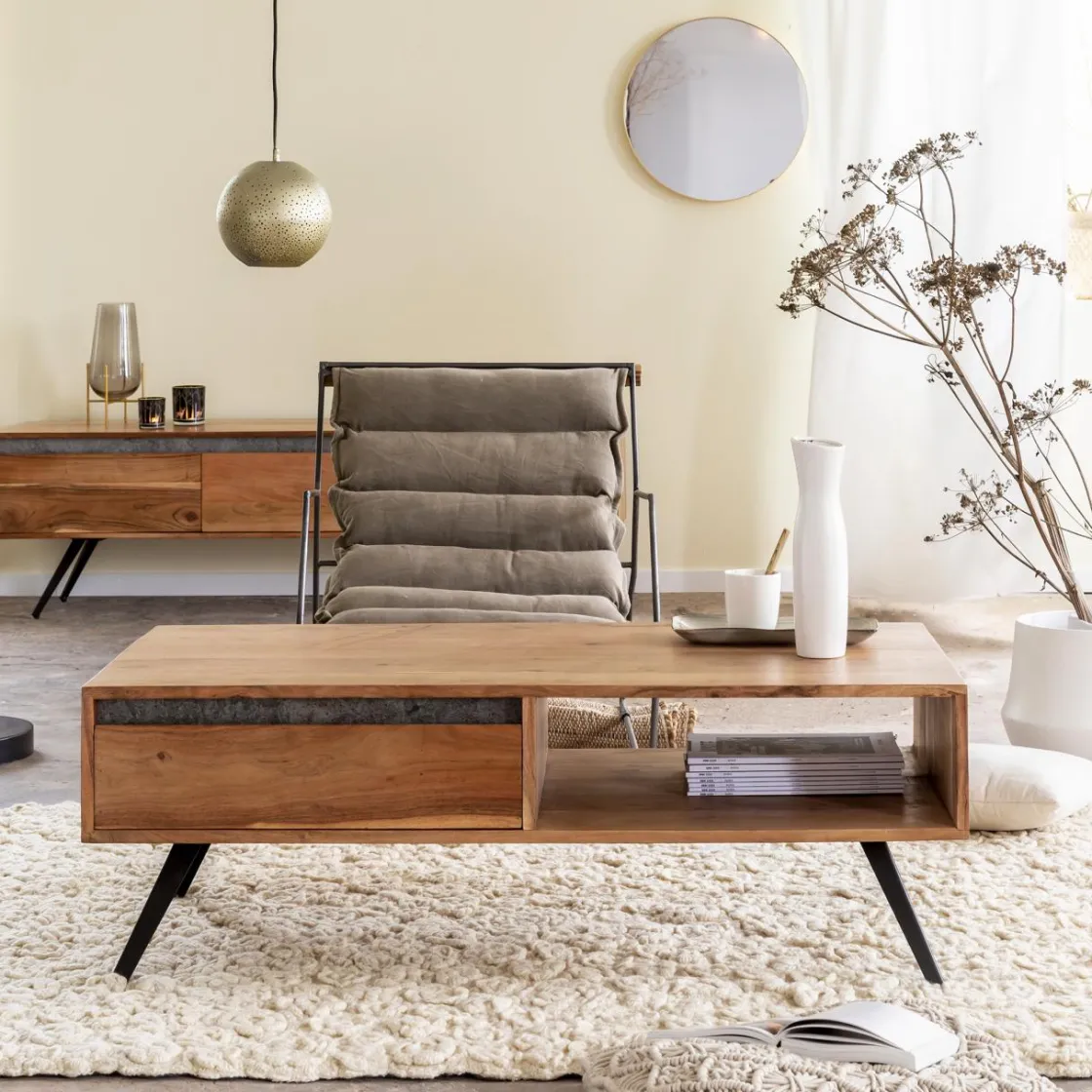 Made in Meubles Fauteuil<Fauteuil assise suspendue kaki Rosalie