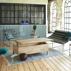 Made in Meubles Fauteuil<Fauteuil assise suspendue kaki 2 places Rosalie