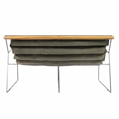 Made in Meubles Fauteuil<Fauteuil assise suspendue kaki 2 places Rosalie