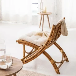 Made in Meubles Fauteuil<Fauteuil cinéma en rotin 1 place Mayeul