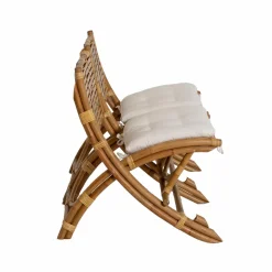 Made in Meubles Fauteuil|Canapé<Fauteuil cinéma en rotin 2 places Mayeul