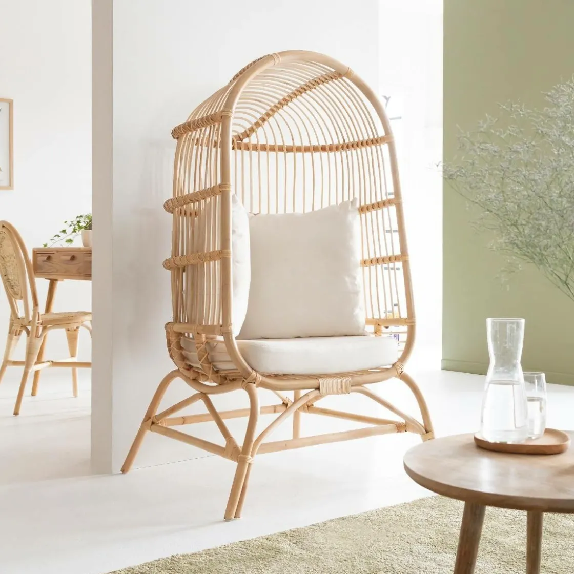 Made in Meubles Fauteuil<Fauteuil confort haut en rotin Rattan