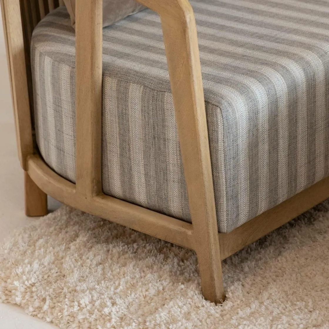 Made in Meubles Fauteuil<Fauteuil en bois de manguier Térence