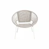 Made in Meubles Fauteuil<Fauteuil en corde de coton blanc Bélize