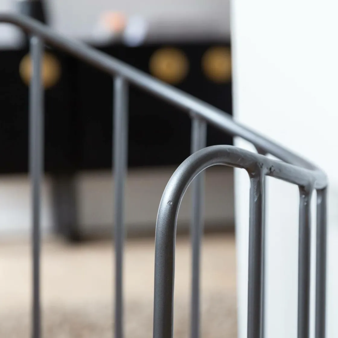 Made in Meubles Fauteuil<Fauteuil en cuir et métal marron Aly