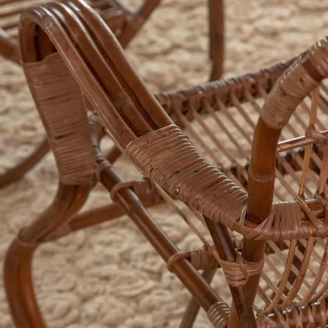 Made in Meubles Fauteuil<Fauteuil en rotin arrondi Rattan