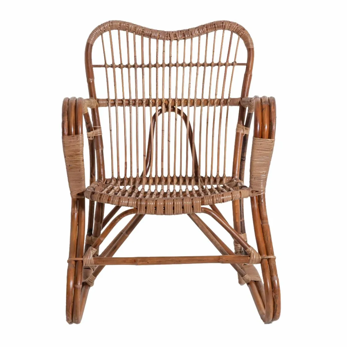 Made in Meubles Fauteuil<Fauteuil en rotin arrondi Rattan