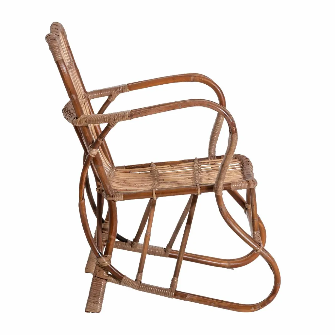 Made in Meubles Fauteuil<Fauteuil en rotin arrondi Rattan