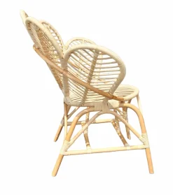 Made in Meubles Fauteuil<Fauteuil en rotin fleur Rattan