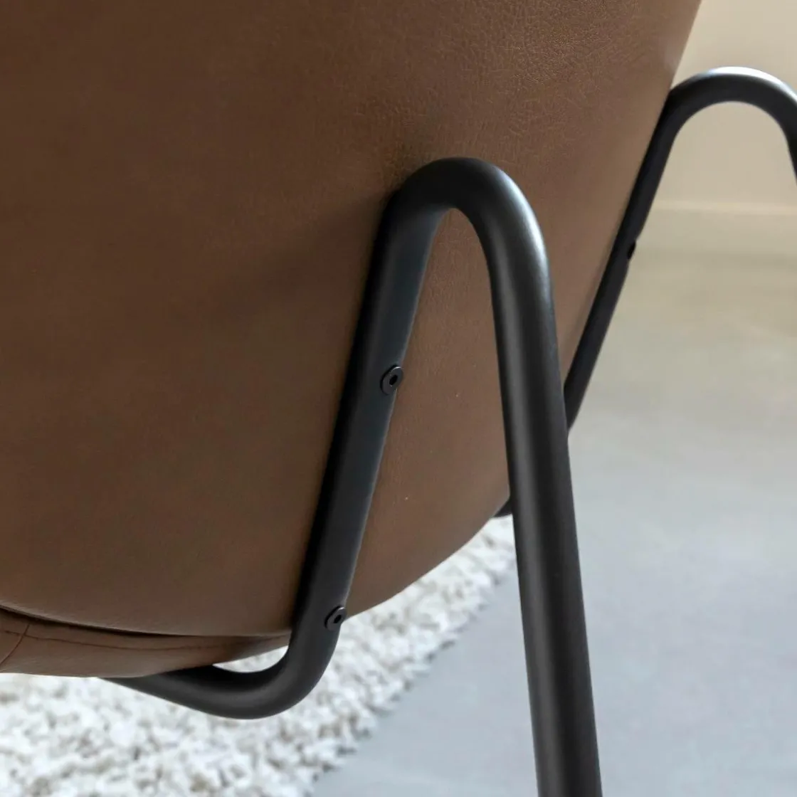 Made in Meubles Fauteuil<Fauteuil en simili-cuir Dorian